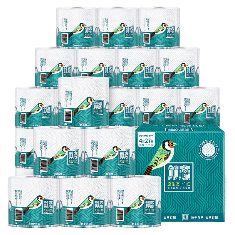 Bamboo Toilet Paper – 100% Plastic-Free & Biodegradable