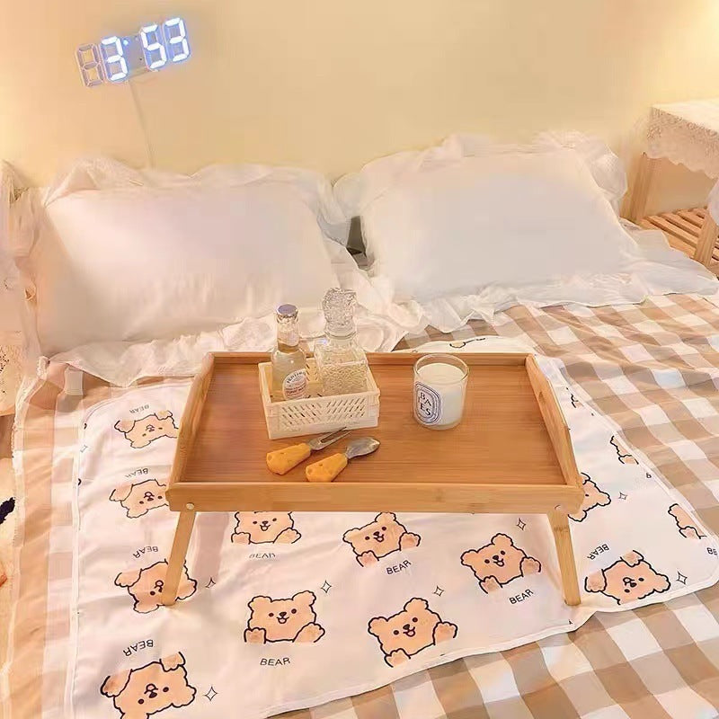 Foldable Bamboo Breakfast Table – Sustainable Bed Tray