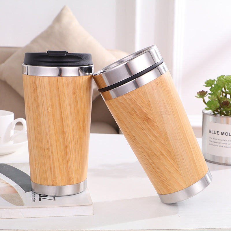 Reusable Bamboo Thermal Mug – Eco-Friendly Travel Cup