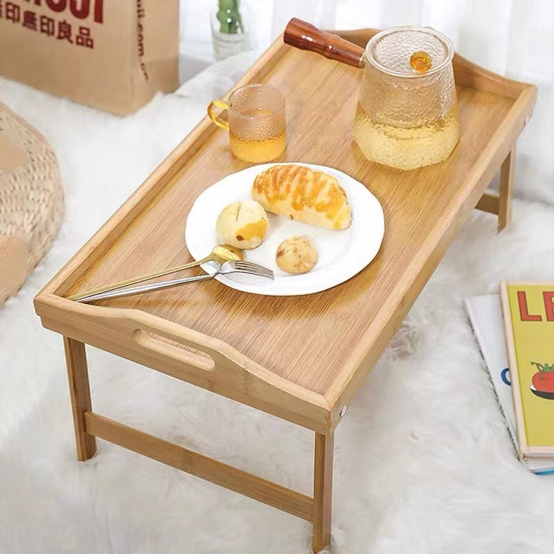 Foldable Bamboo Breakfast Table – Sustainable Bed Tray