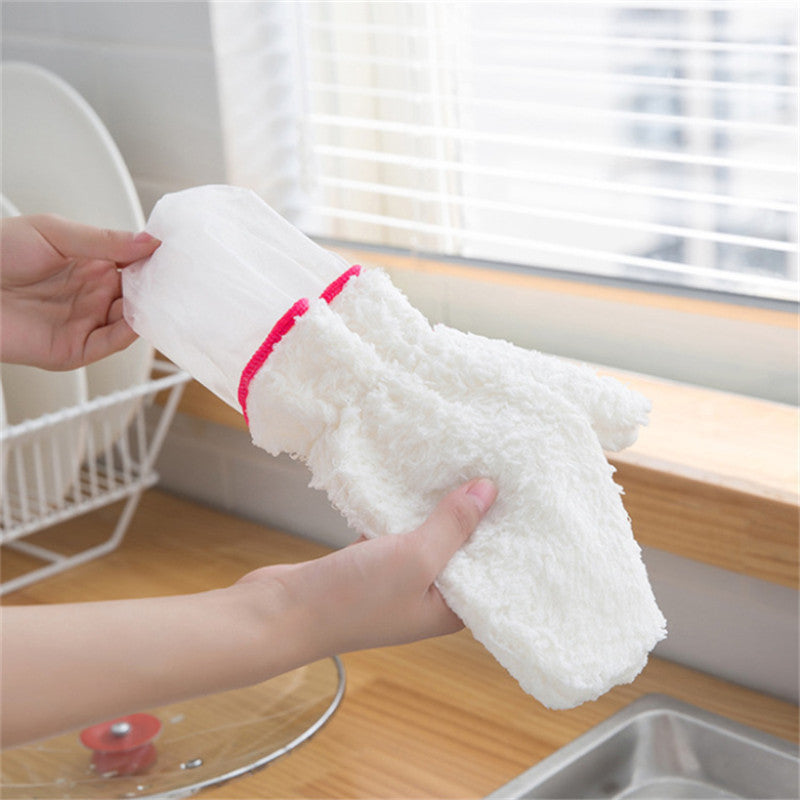 Bamboo Kitchen Cleaning Gloves – Reusable & Anti-Grease